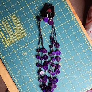 Paparazzi Vibrant Purple Disc Necklace